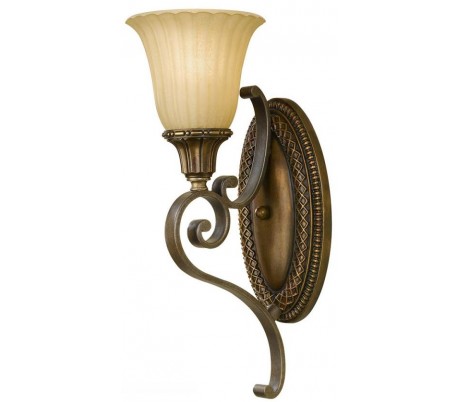 Katerina Væglampe H38,1 cm 1 x E14 - Antik bronze/Krystal