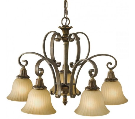 Kelham Hall Lysekrone Ø63,5 cm 3 x E27 - Antik guldbronze/Indie