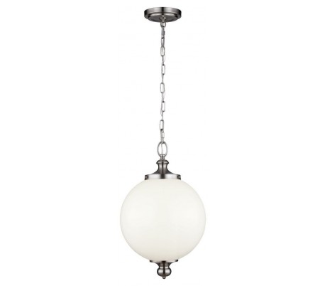Parkman Loftlampe Ø21,6 cm 1 x E27 - Børstet stål/Hvid