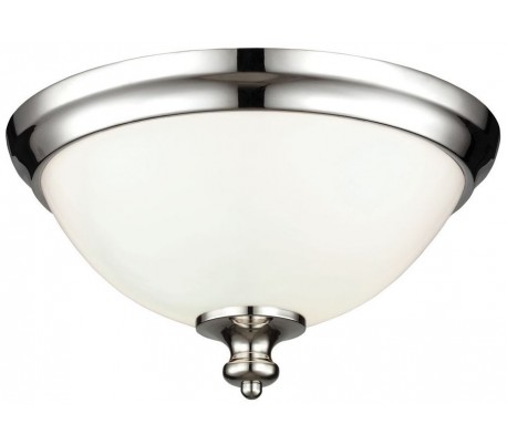 Parkman Plafond Ø33 cm 2 x E27 - Rustik bronze/Hvid