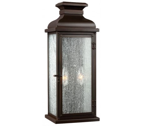 Pediment Væglampe H31,8 cm 2 x E14 - Aldret kobber