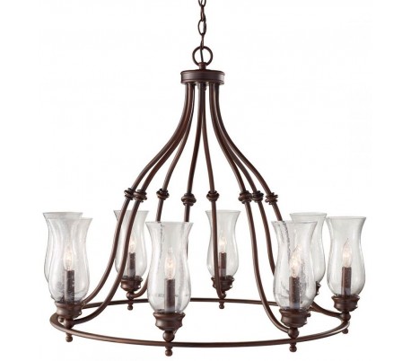 Pickering Lane Lysekrone Ø61 cm 5 x E14 - Rustik bronze