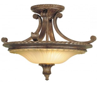 Stirling Castle Plafond Ø44,5 cm 2 x E27 - Rustik bronze