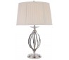 Aegean Bordlampe H56,5 cm 1 x E27 - Poleret nikkel/Creme