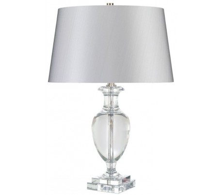 Aegean Bordlampe H56,5 cm 1 x E27 - Poleret nikkel/Creme