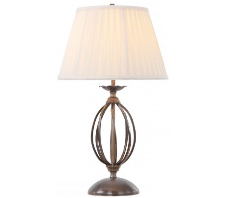 Apollo Bordlampe H84,5 cm 1 x E27 - Børstet messing/Navy