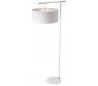 Balance Gulvlampe H161,6 cm 1 x E27 - Hvid/Poleret nikkel