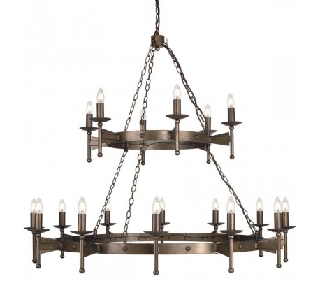 Cromwell Lysekrone Ø130 cm 12 x E14 - Antik bronze