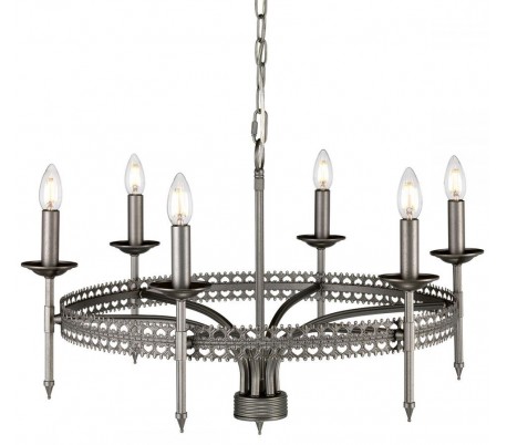 Crown Lysekrone Ø56,2 cm 3 x E14 - Antik jerngrå