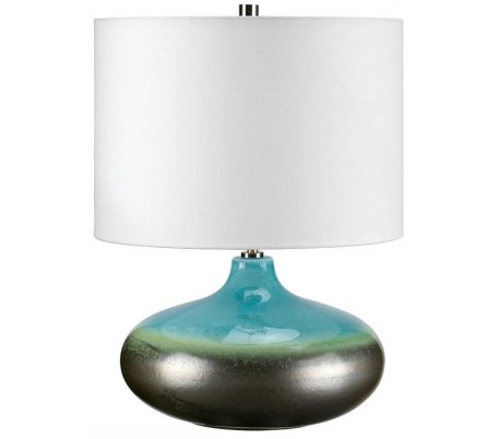 Lagun Bordlampe H71 cm 1 x E27 - Turkisgrå/Creme