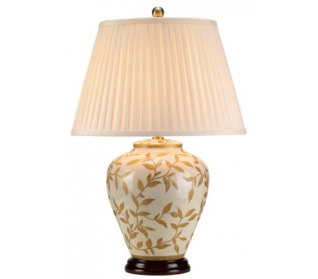 Gold Thistle Bordlampe H58 cm 1 x E27 - Krakeleret guld/Hvid
