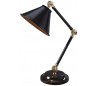 Provence Bordlampe H52,3 cm 1 x E27 - Sort/Poleret messing