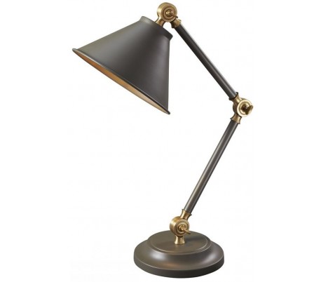 Provence Bordlampe H52,3 cm 1 x E27 - Hvid/Poleret nikkel