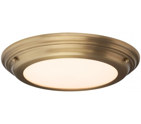 Welland Badeværelseslampe i stål og glas Ø36,1 cm 1 x LED - Poleret messing