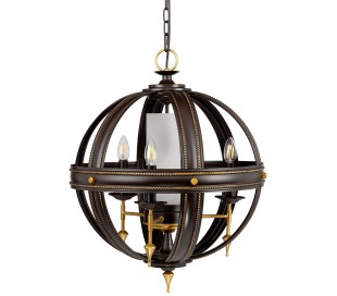 Regal Lysekrone Ø71,2 cm 6 x E14 - Rustik bronze/Guld 2