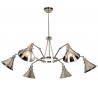 Provence Lysekrone Ø50 - 141 cm 6 x E27 - Poleret nikkel