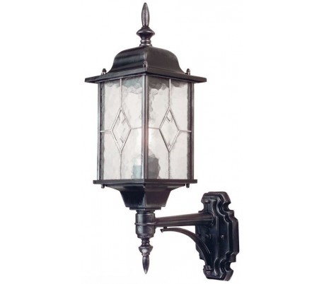 Wexford Væglampe H37 cm 1 x E27 - Patineret sortsølv