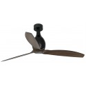 Eterfan loftventilator Ø128 cm - Mat sort/Brun