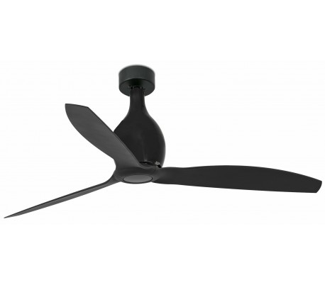 Eterfan loftventilator Ø128 cm - Mat sort/Brun