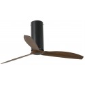 Eterfan loftventilator Ø128 cm - Mat sort/Brun
