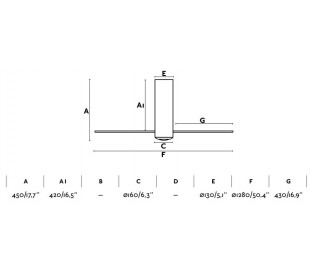 Tube loftventilator Ø128 cm - Mat sort/Brun 2