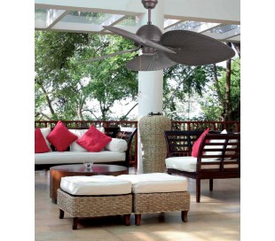 Grid loftventilator Ø132 cm - Sort/Brun 2