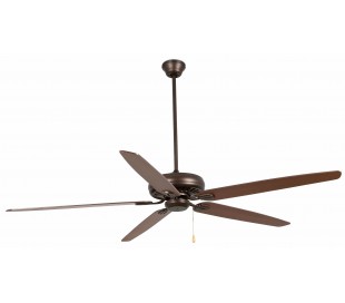 Grid loftventilator Ø132 cm - Sort/Brun