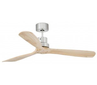 Lantau loftventilator Ø132 cm - Mat nikkel/Valnød