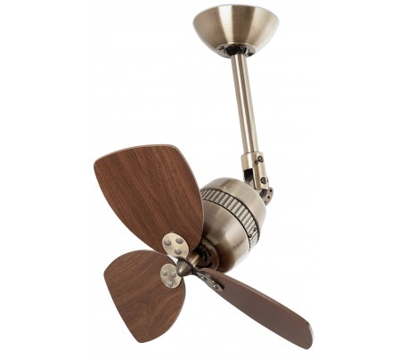 Just loftventilator Ø91 cm - Mat sort/Brun