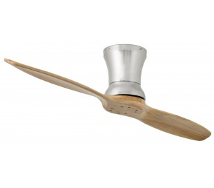 Itaca loftventilator Ø132 cm - Mat nikkel/Fyrretræ 2