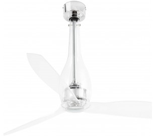 Eterfan loftventilator Ø128 cm - Rød/Transparent