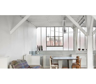 Eterfan loftventilator Ø128 cm - Rød/Transparent 2