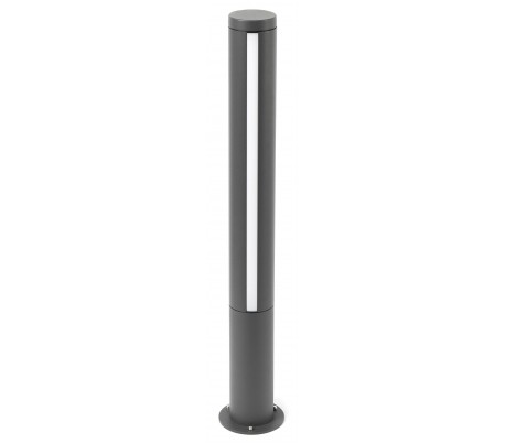 Farola havelampe H250 cm 4 x SMD LED 10W - Grå