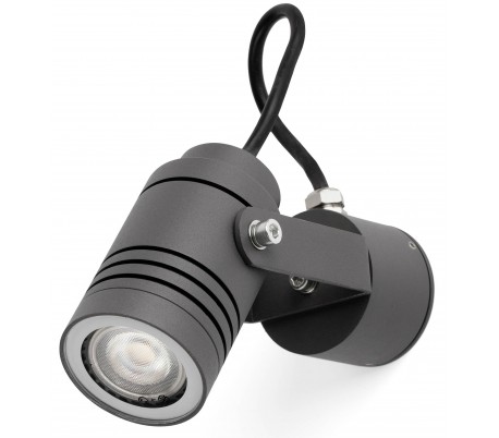 Alfa spot væglampe 1 x COB LED 14W - Mørkegrå