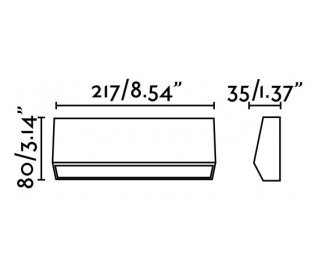 Must væglampe 1 x SMD LED 3W - Mørkegrå 2