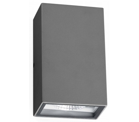 Lace væglampe 1 x HIGH POWER LED 6W - Mørkegrå