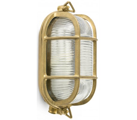 Borda væglampe 1 x E27 - Antik messing