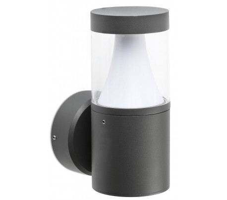 Twist væglampe 1 x SMD LED 10W - Mørkegrå