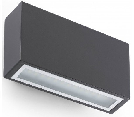 Bracket væglampe 1 x SMD LED 6W - Mørkegrå