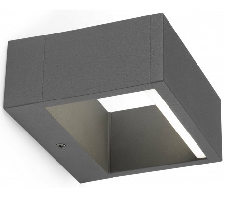 Tane væglampe 1 x SMD LED 6W - Mørkegrå