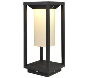 Saura havelampe med sensor H50 cm 1 x Solar LED 2,2W - Mørkegrå