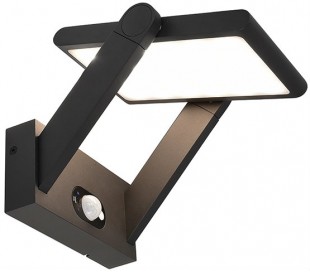 Premium havelampe med sensor H100 cm 1 x Solar LED 1,6W - Mørkegrå