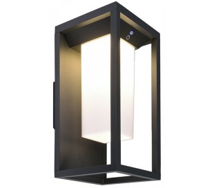 Samas havelampe med sensor H34 cm 1 x Solar LED 2,2W - Mørkegrå