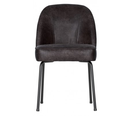 Spisebordsstol i velour H82,5 x B50 x D57 cm - Mørkeblå