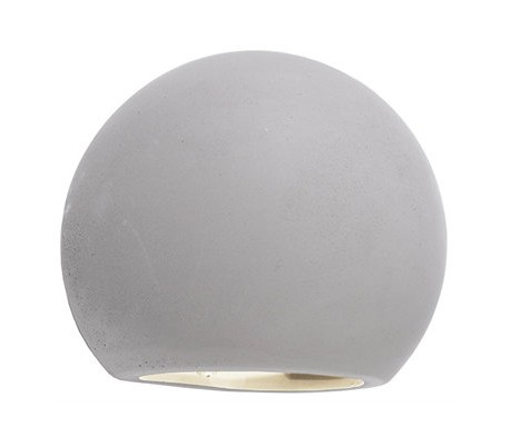 Sabik væglampe 1 x 25W G9 H12 cm - Betongrå