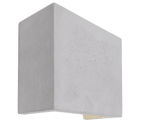 Sabik væglampe 1 x 25W G9 H12 cm - Betongrå