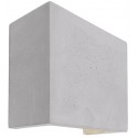 Sabik væglampe 1 x 25W G9 H12 cm - Betongrå