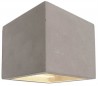 Cube væglampe 1 x 25W G9 H11,5 cm - Medium betongrå