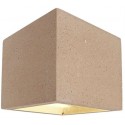 Cube væglampe 1 x 25W G9 H11,5 cm - Mørk betongrå