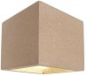 Cube væglampe 1 x 25W G9 H11,5 cm - Beige beton
